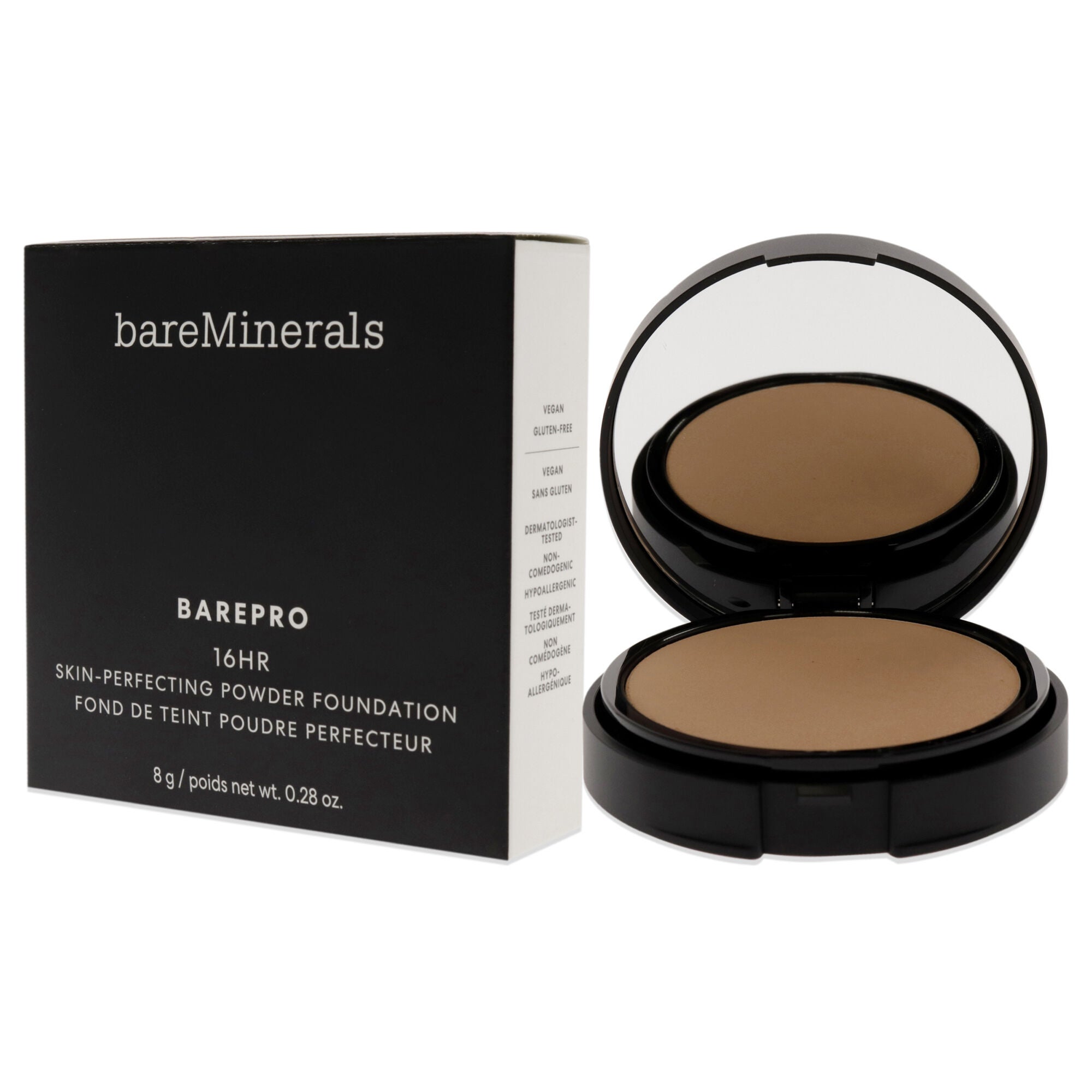 Barepro 16HR Skin Perfecting Powder Foundation - 25 Neutral Light by bareMinerals for Women - 0.28 oz Foundation, , alternate image number 7