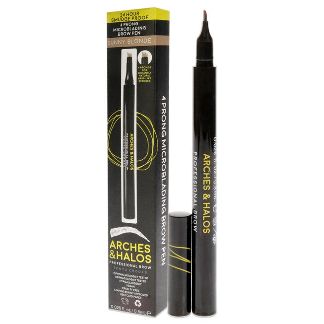 Microblading Brow Shaping Pen - Sunny Blonde by Arches and Halos for Women - 0.026 oz Eyebrow Pen, , alternate image number null