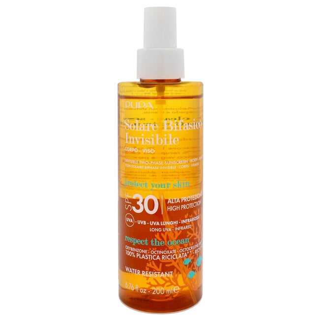 Multifunction Invisible Water Resistant Sunscreen Spray SPF 30 by Pupa Milano for Unisex - 6.7 oz Sunscreen, See Description, hi-res image number null