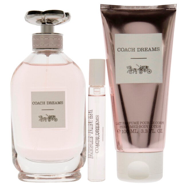 Coach Dreams by Coach for Women - 3 Pc Gift Set 3oz EDP Spray, 0.25 EDP Travel Spray, 3.3oz Perfumed Body Lotion, , alternate image number null