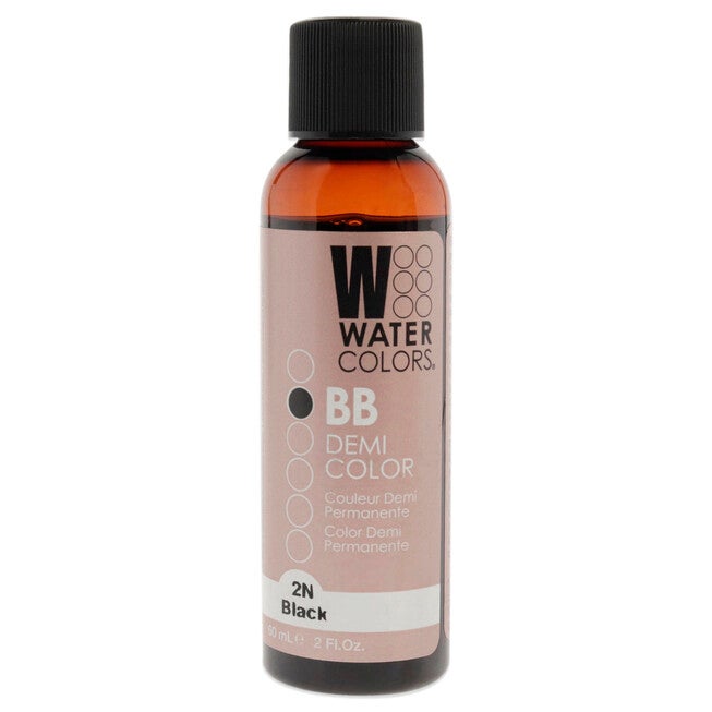 Watercolors BB Demi-Permanent Hair Color - 2N Black by Tressa for Unisex - 2 oz Hair Color, NA, hi-res image number null