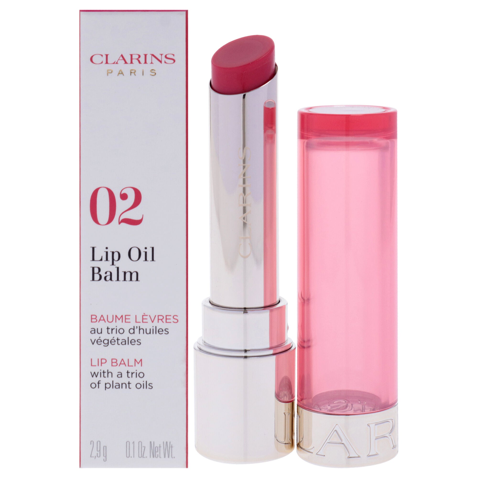 Lip Oil Balm - 02 Pitaya by Clarins for Women - 0.1 oz Lip Balm, See Description, hi-res image number 0