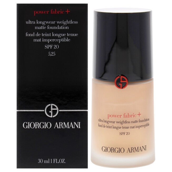 Power Fabric Longwear High Cover Foundation SPF 25 - 5.25 by Giorgio Armani for Women - 1 oz Foundation, See Description, hi-res image number null