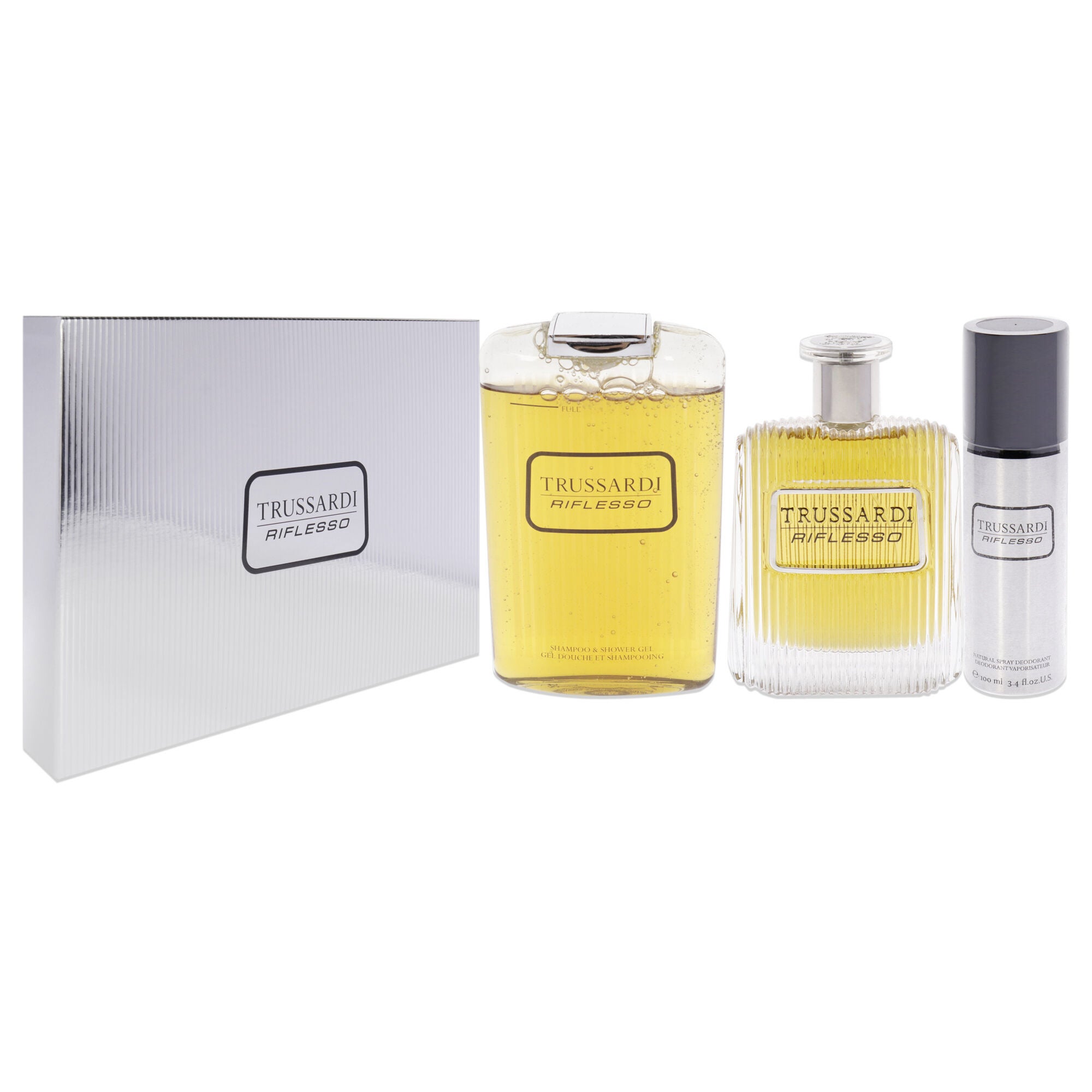 Trussardi Riflesso by Trussardi for Men - 3 Pc Gift Set 3.4oz EDT Spray, 6.8oz Shampoo and Shower Gel, 3.4oz Deodorant Spray, , alternate image number 6
