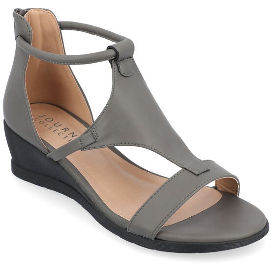 Women's Trayle Sandal Wedge, Grey, hi-res image number null