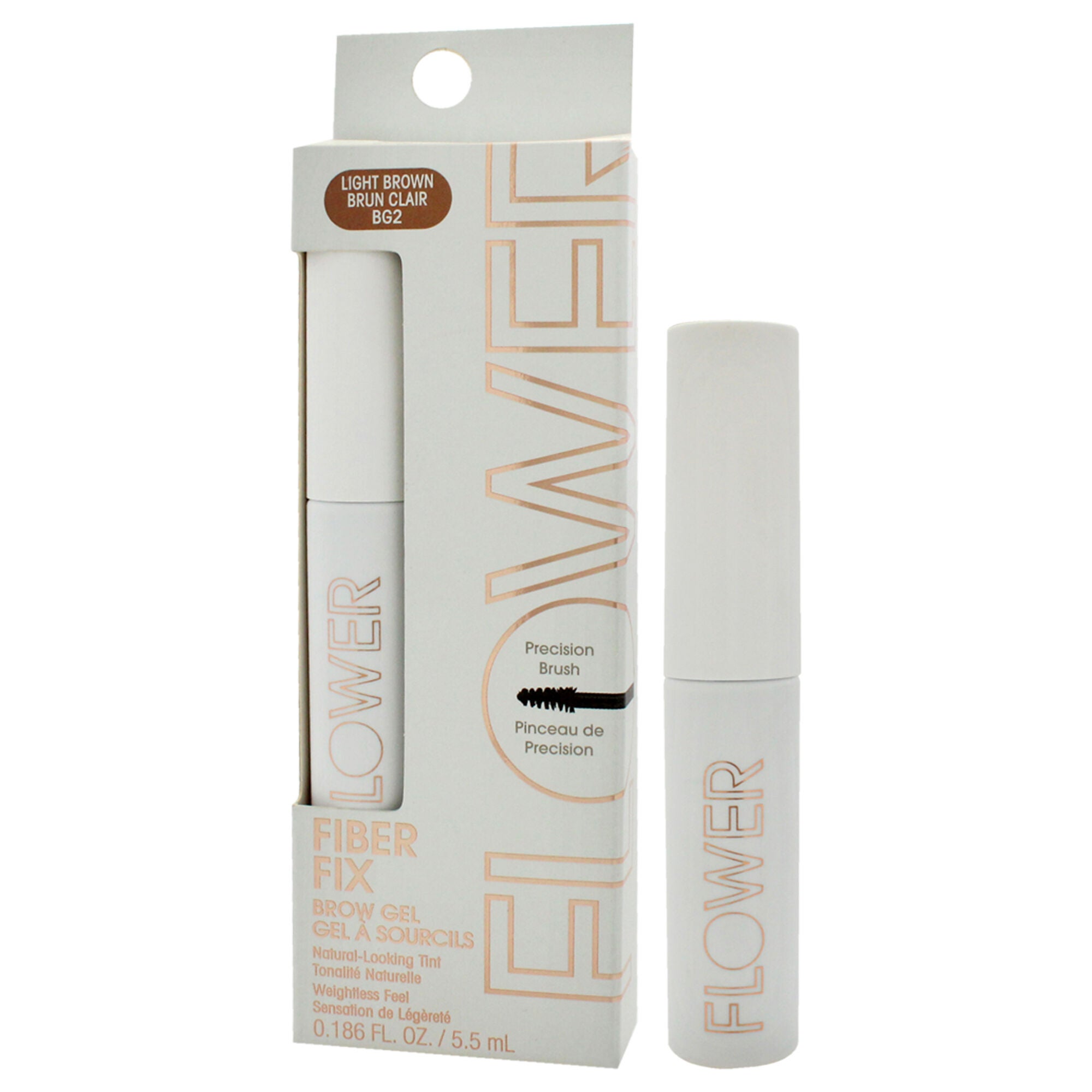 Fiber Fix Brow Gel - BG2 Light Brown by Flower Beauty for Women - 0.186 oz Eyebrow Gel, See Description, alternate image number 3