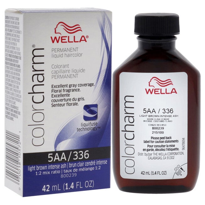 Color Charm Permanent Liquid Hair Color - 336 5AA Light Drab Brown by Wella for Unisex - 1.42 oz Hair Color, NA, alternate image number null