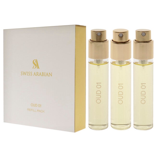 Oud 01 by Swiss Arabian for Unisex - 3 Pc Mini Gift Set 3 x 1oz EDP Spray (Refill), , alternate image number null