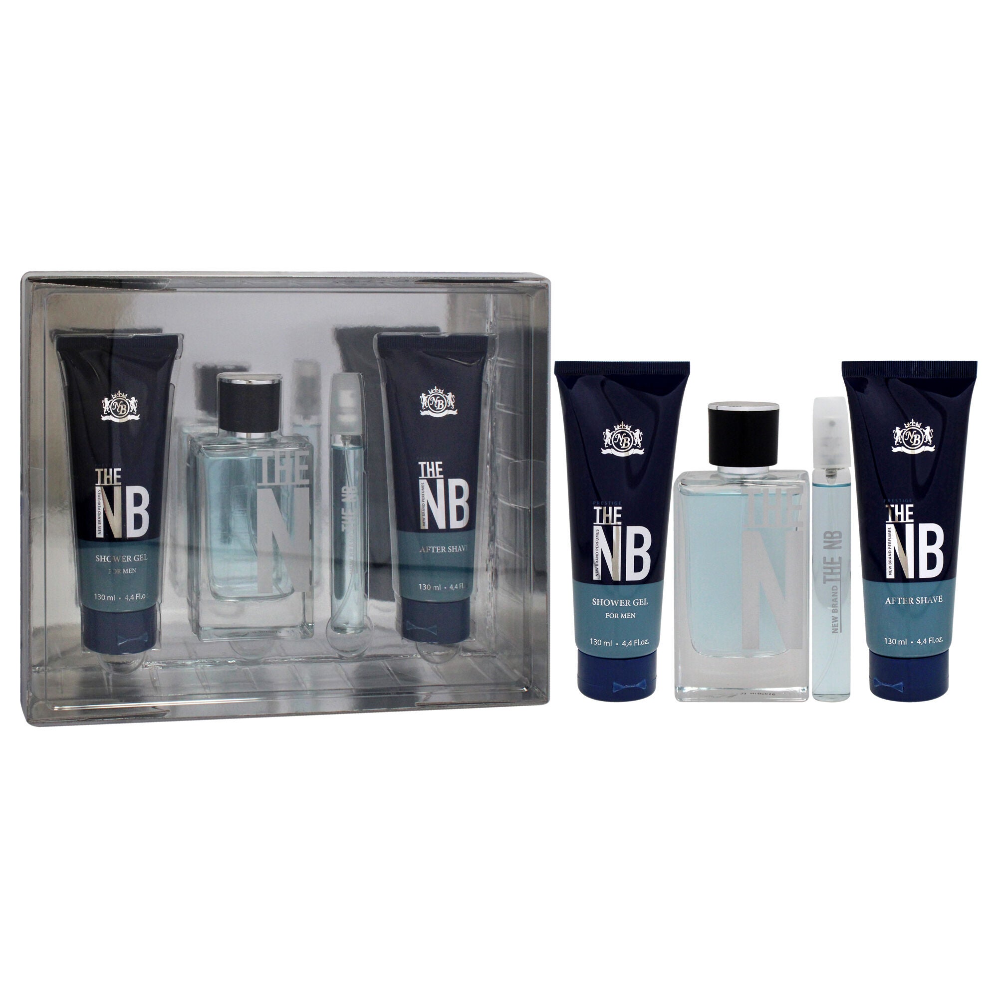 Prestige The New Brand by New Brand for Men - 4 Pc Gift Set 3.3oz EDT Spray, 0.5oz EDT Spray , 4.4oz Shower Gel, 4.4oz After Shave, , alternate image number 6