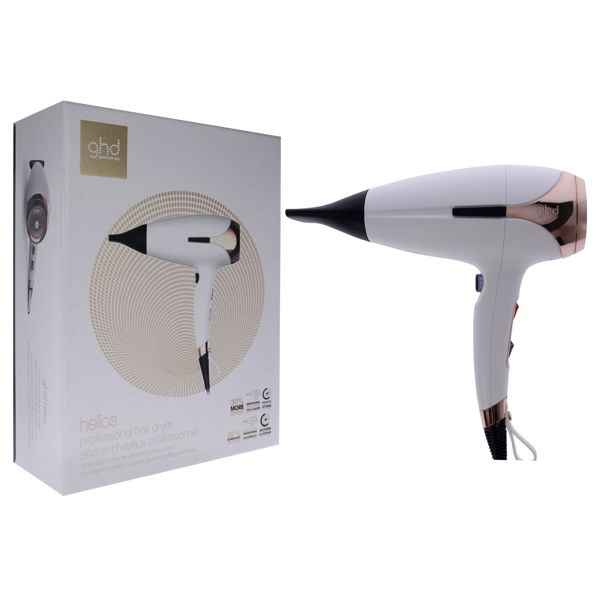 Helios 1875W Advanced Professional Hair Dryer - White by GHD for Women - 1 Pc Hair Dryer, See Description, alternate image number 2