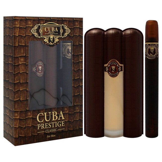Cuba Prestige Classic by Cuba for Men - 2 Pc Gift Set 3oz EDT Spray, 1.17oz EDT Spray, , alternate image number null