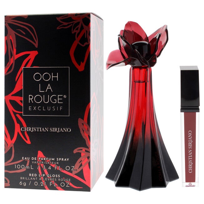 Ooh La Rouge Exclusif by Christian Siriano for Women - 2 Pc Gift Set 3.4oz EDP Spray, 0.21oz Lip Gloss - Red, NA, alternate image number null