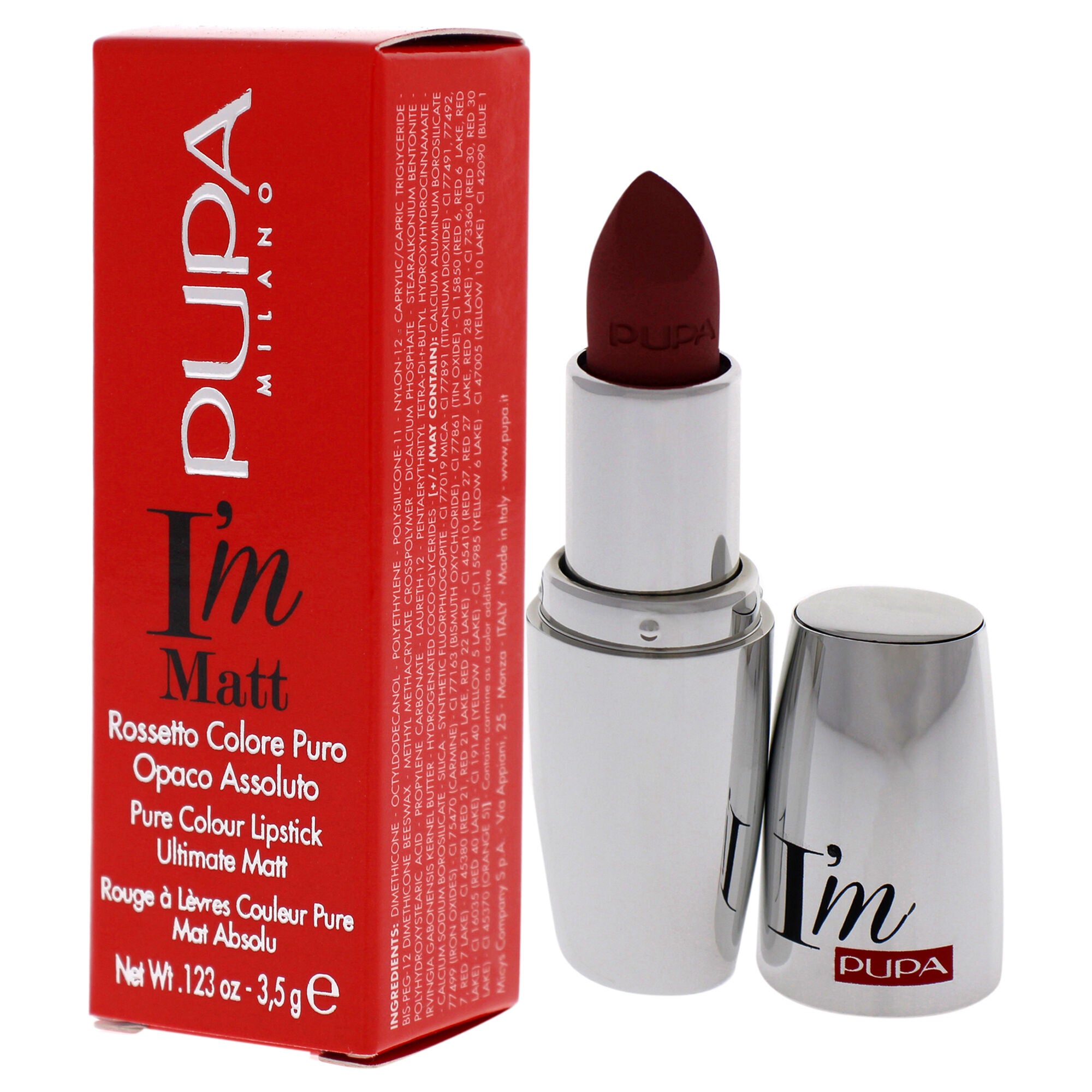 I Am Matte Pure Colour Lipstick - 012 Angel Rose by Pupa Milano for Women - 0.123 oz Lipstick, See Description, alternate image number 3