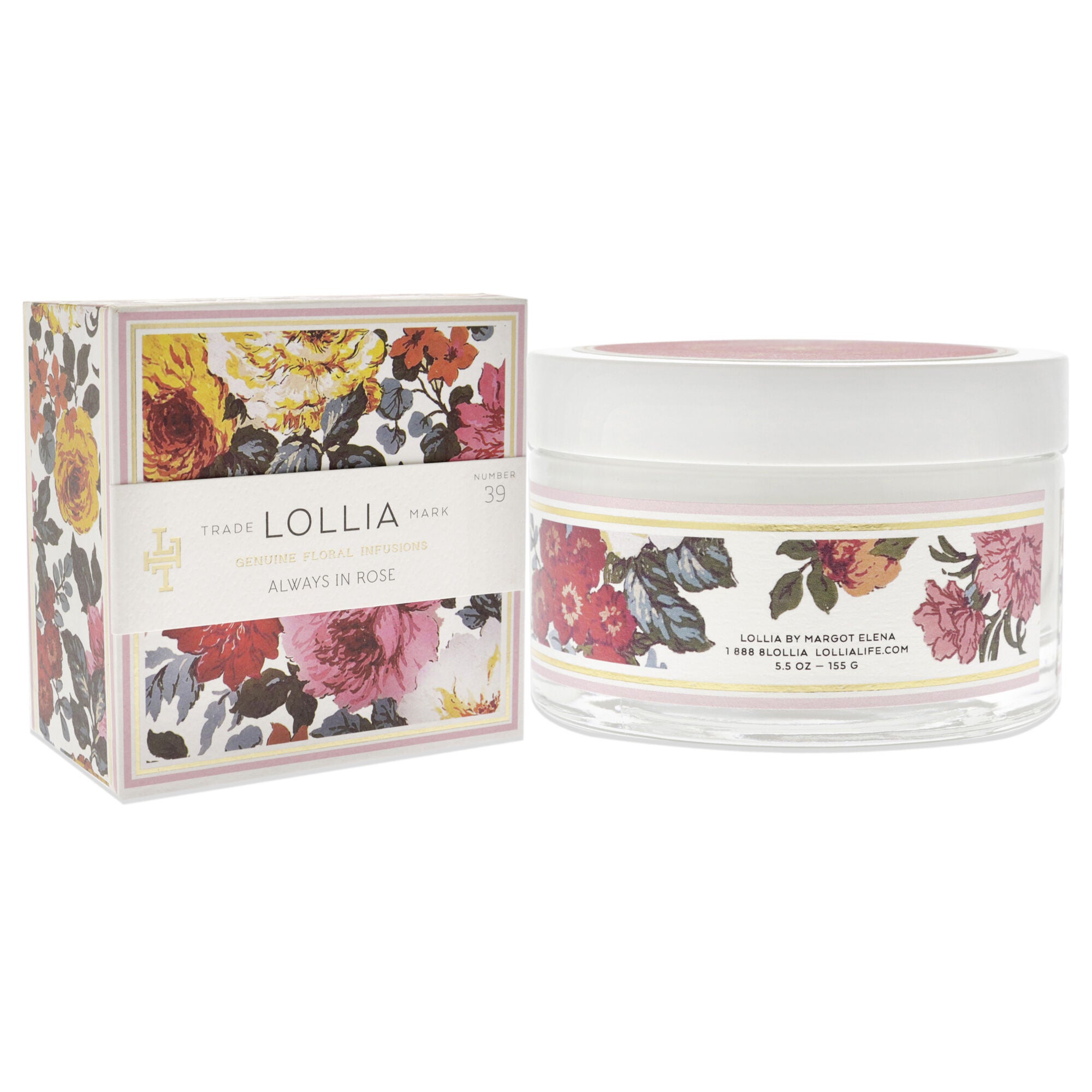 Always in Rose Body Butter by Lollia for Unisex - 5.5 oz Moisturizer, , alternate image number 6