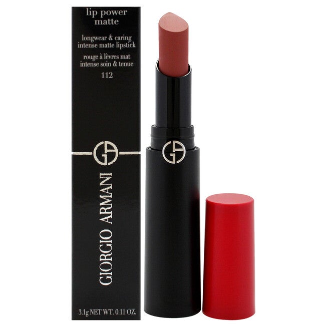 Lip Power Matte Longwear Lipstick - 112 Stylish by Giorgio Armani for Women - 0.11 oz Lipstick, NA, hi-res image number null