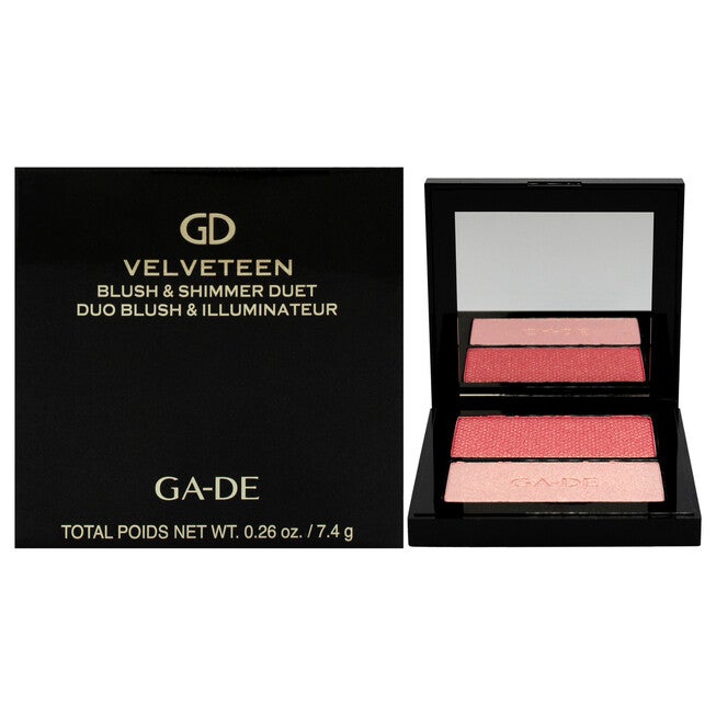 Velveteen Blush and Shimmer Duet - 56 Mix and Glow by GA-DE for Women - 0.26 oz Blush, See Description, hi-res image number 0