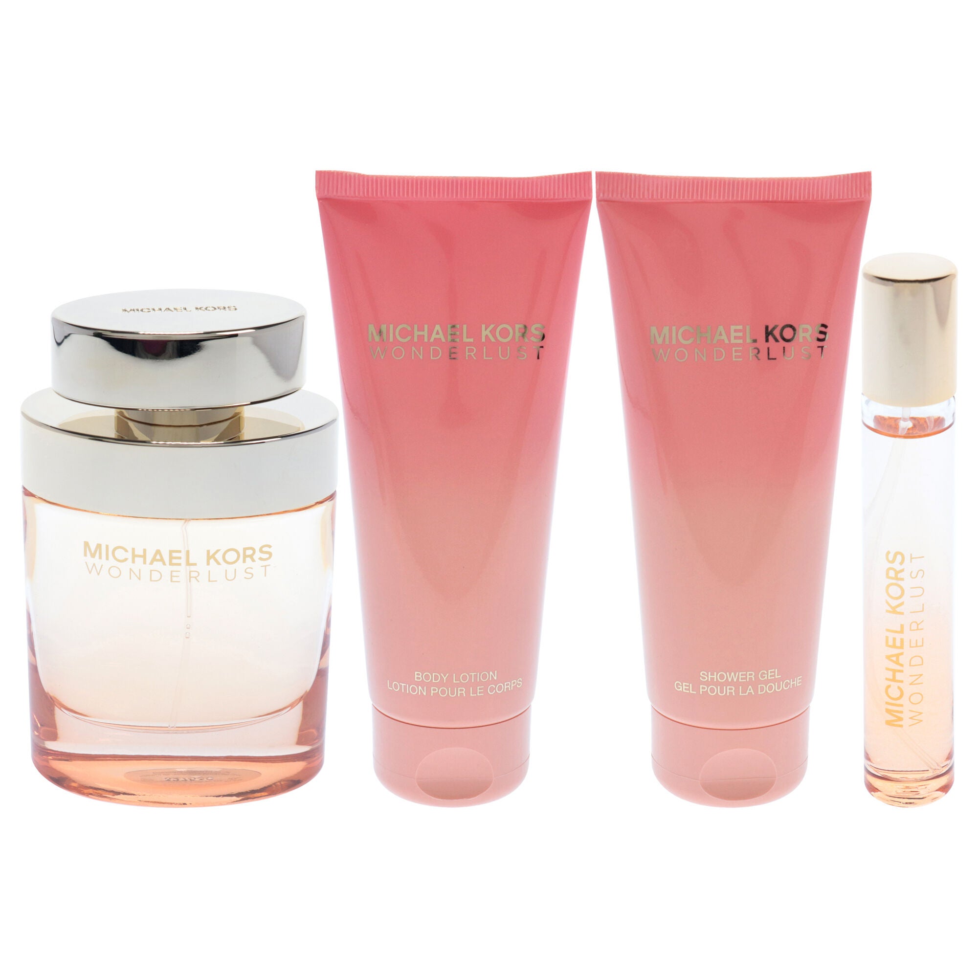 Wonderlust by Michael Kors for Women - 4 Pc Gift Set 3.4oz EDP Spray, 3.4oz Body Lotion, 3.4oz Shower Gel, 0.33 oz EDP Spray, See Description, alternate image number 4