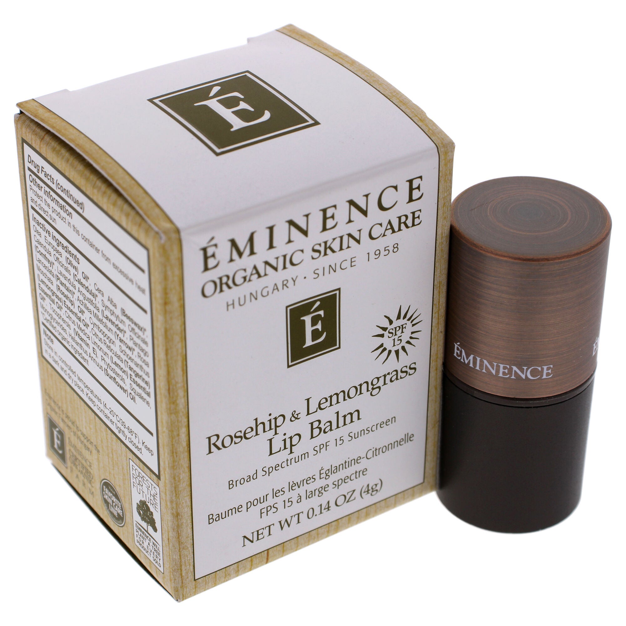 Rosehip and Lemongrass Lip Balm SPF 15 by Eminence for Unisex - 0.14 oz Lip Balm, , alternate image number 7
