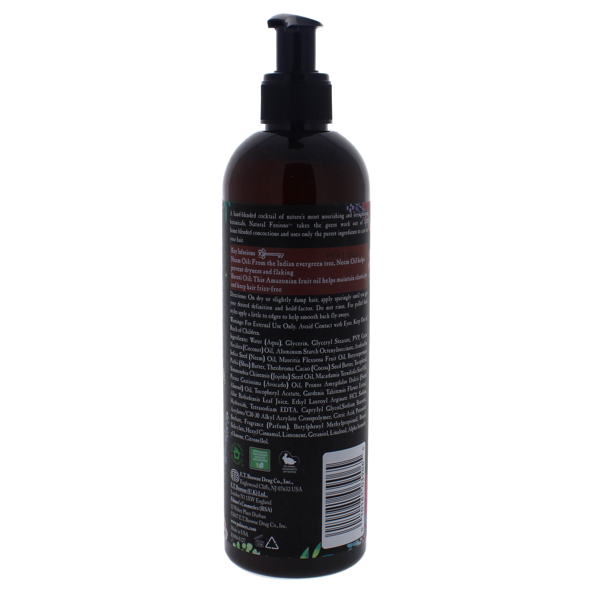 Natural Fusions Neem and Buruti Style Hold by Palmers for Unisex - 12 oz Gel, See Description, alternate image number 2