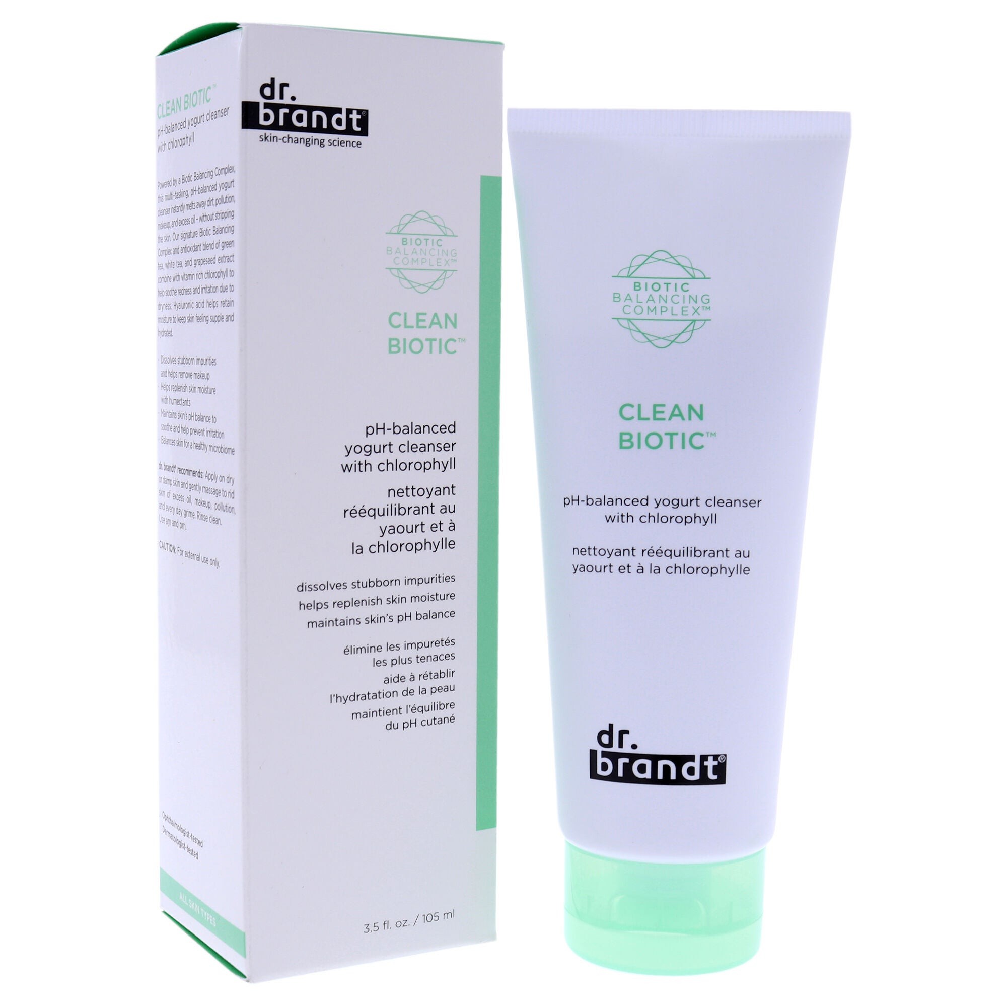 Clean Biotic PH-Balanced Yogurt Cleanser With Chlorophyll by Dr. Brandt for Unisex - 3.5 oz Cleanser, NA, alternate image number 2