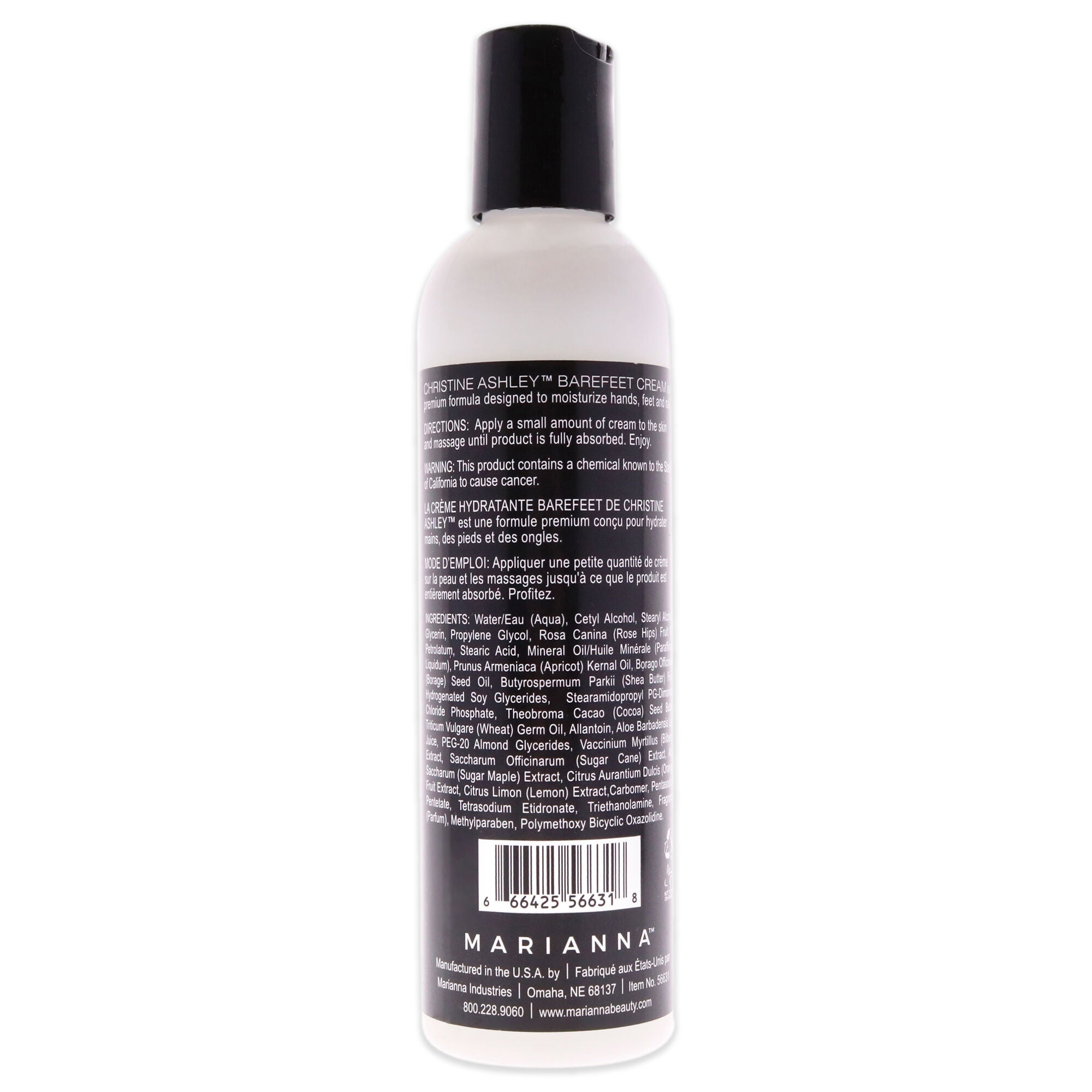 Barefeet Cream Moisturizing by Marianna for Unisex - 8 oz Cream, See Description, alternate image number 2
