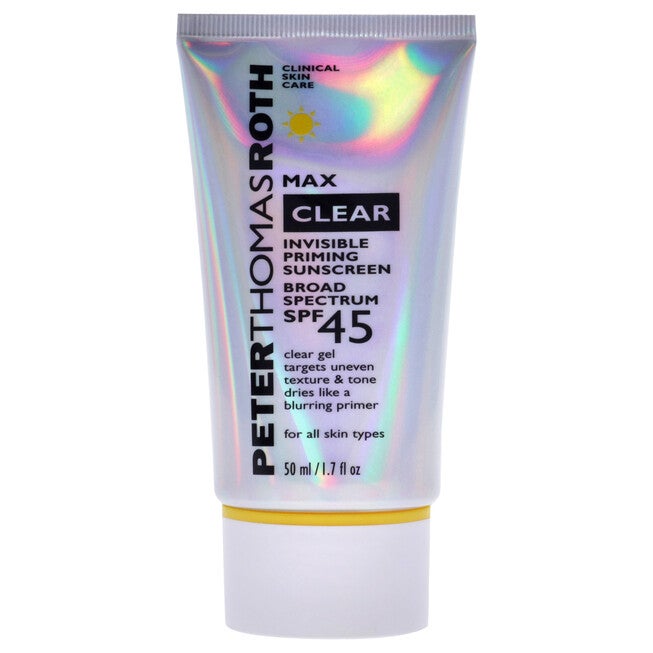Clear Invisible Priming Sunscreen SPF 45 by Peter Thomas Roth for Unisex - 1.7 oz Sunscreen, NA, alternate image number null