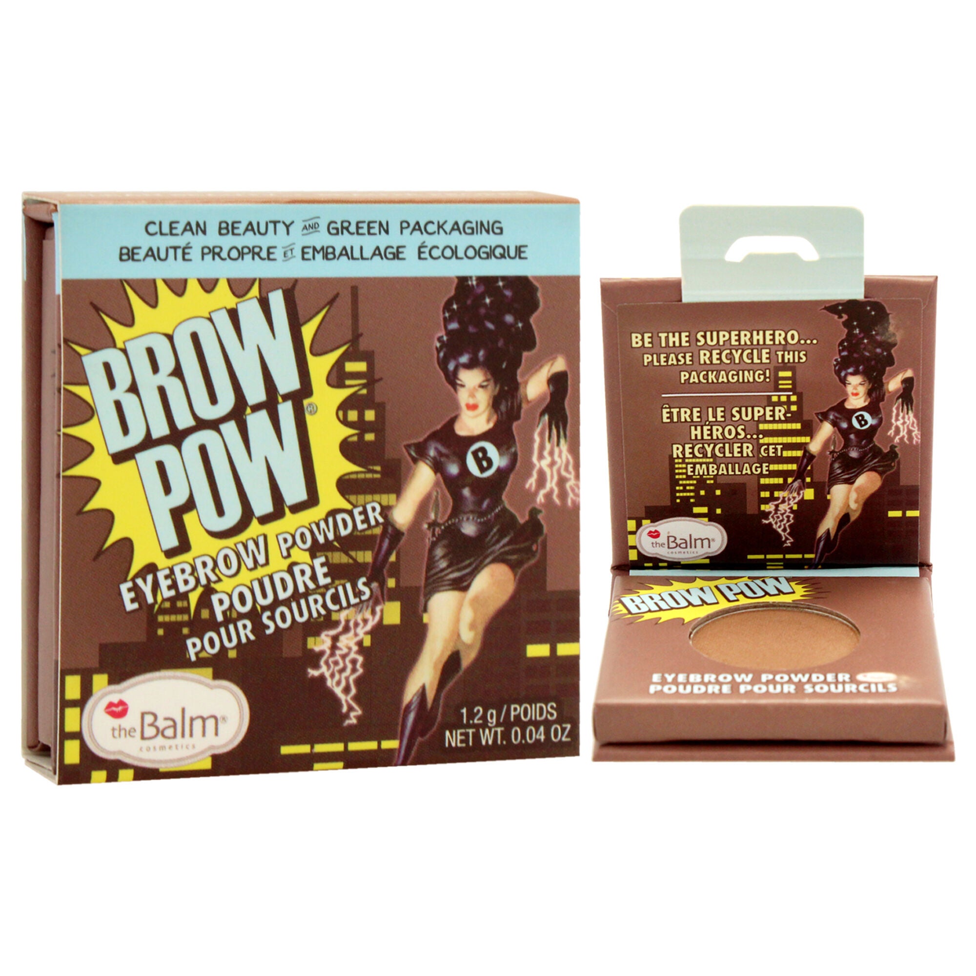 Brow Pow Eyebrow Powder - Light Brown by the Balm for Women - 0.04 oz Eyebrow, See Description, alternate image number 1