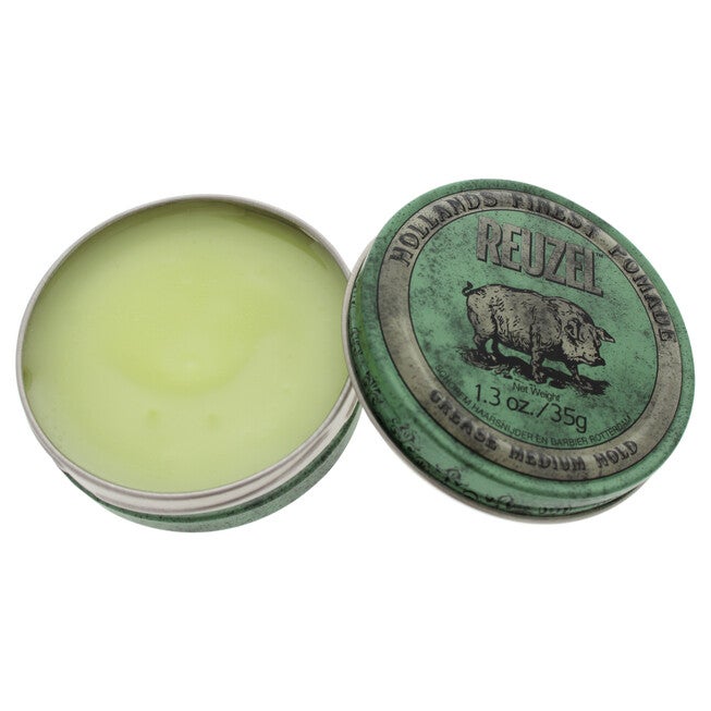 Green Grease Medium Hold Pomade by Reuzel for Men - 1.3 oz Pomade, NA, hi-res image number null