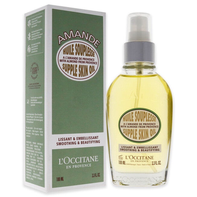 Almond Supple Skin Oil by LOccitane for Unisex - 3.4 oz Body Oil, NA, alternate image number null