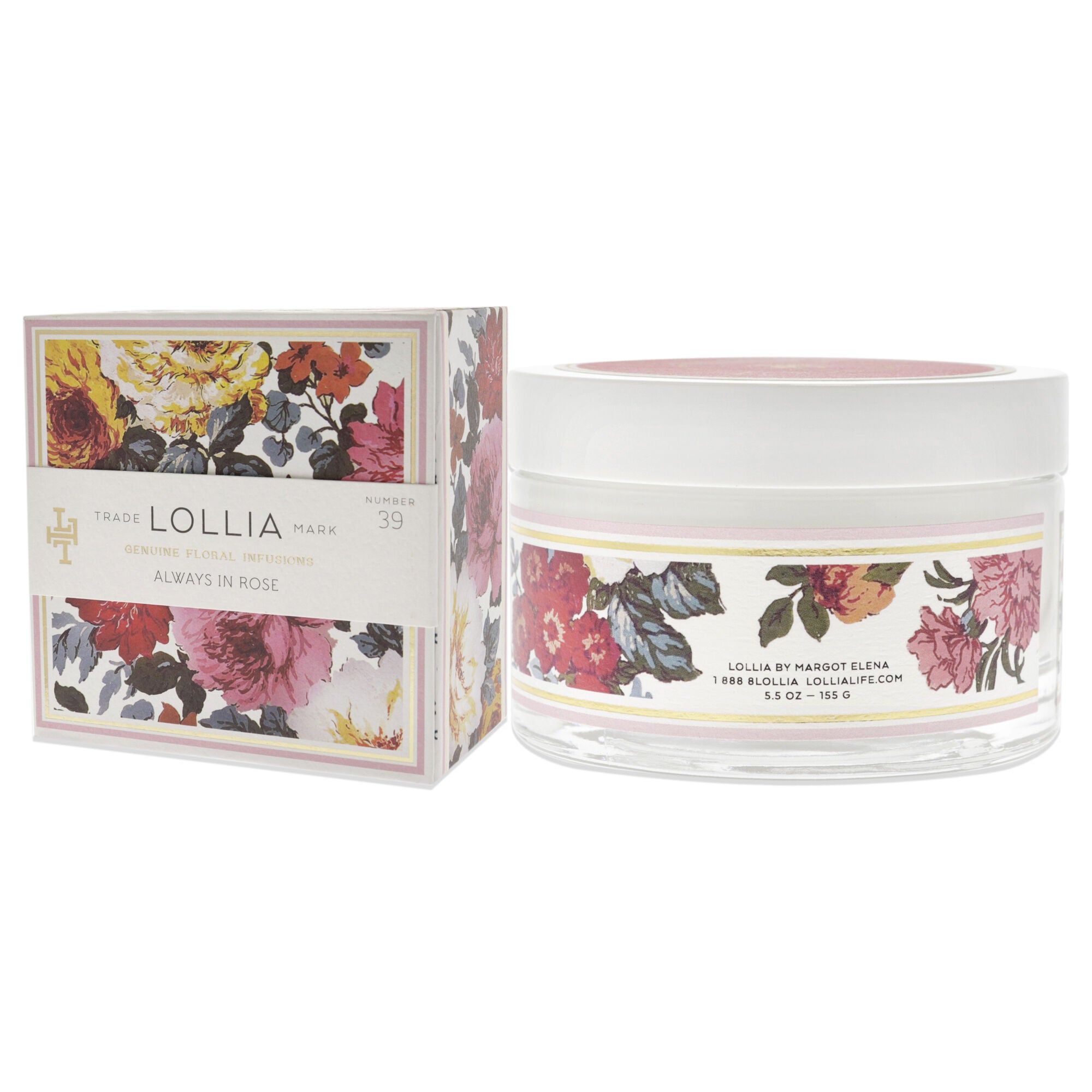 Always in Rose Body Butter by Lollia for Unisex - 5.5 oz Moisturizer, , alternate image number 7