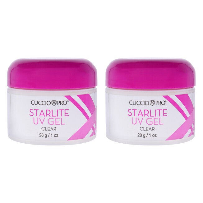 Starlite Uv Gel - Clear by Cuccio Pro for Women - 1 oz Nail Gel - Pack of 2, NA, hi-res image number null