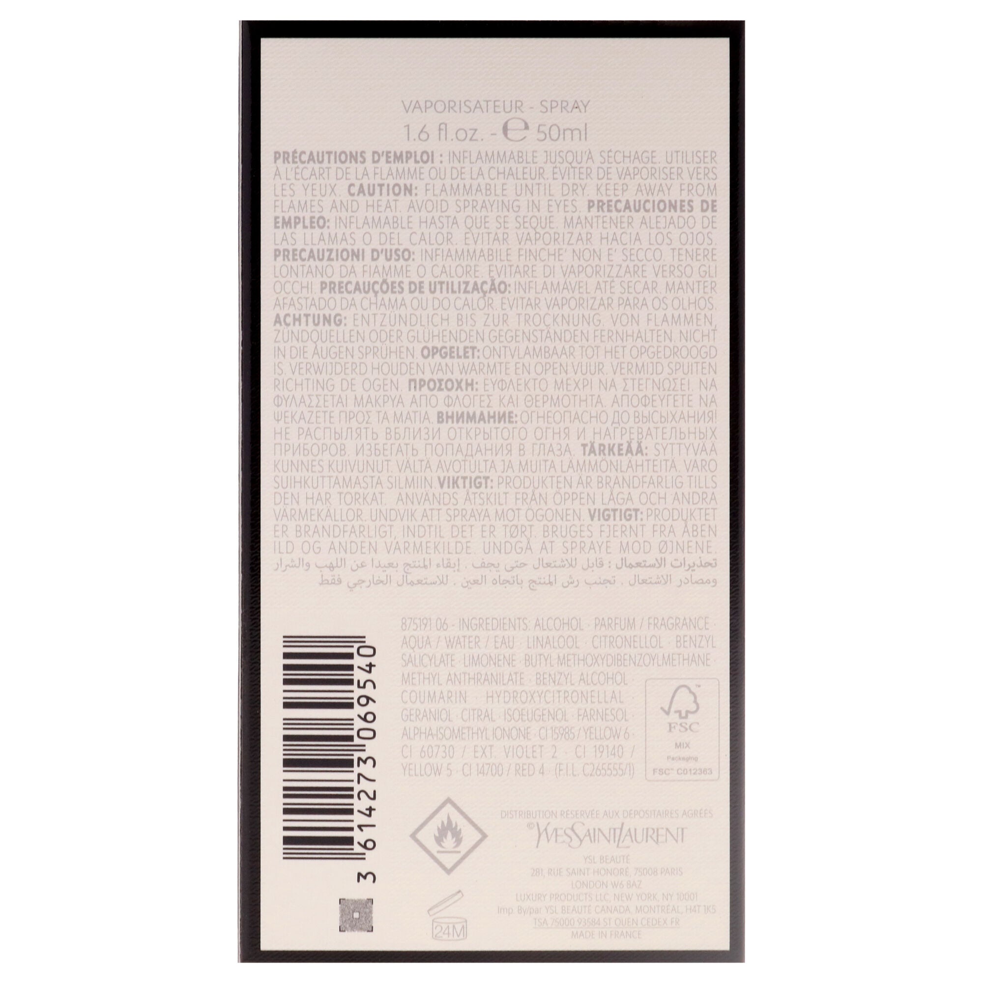 Libre Intense by Yves Saint Laurent for Women - 1.6 oz EDP Spray, Clear, alternate image number 6