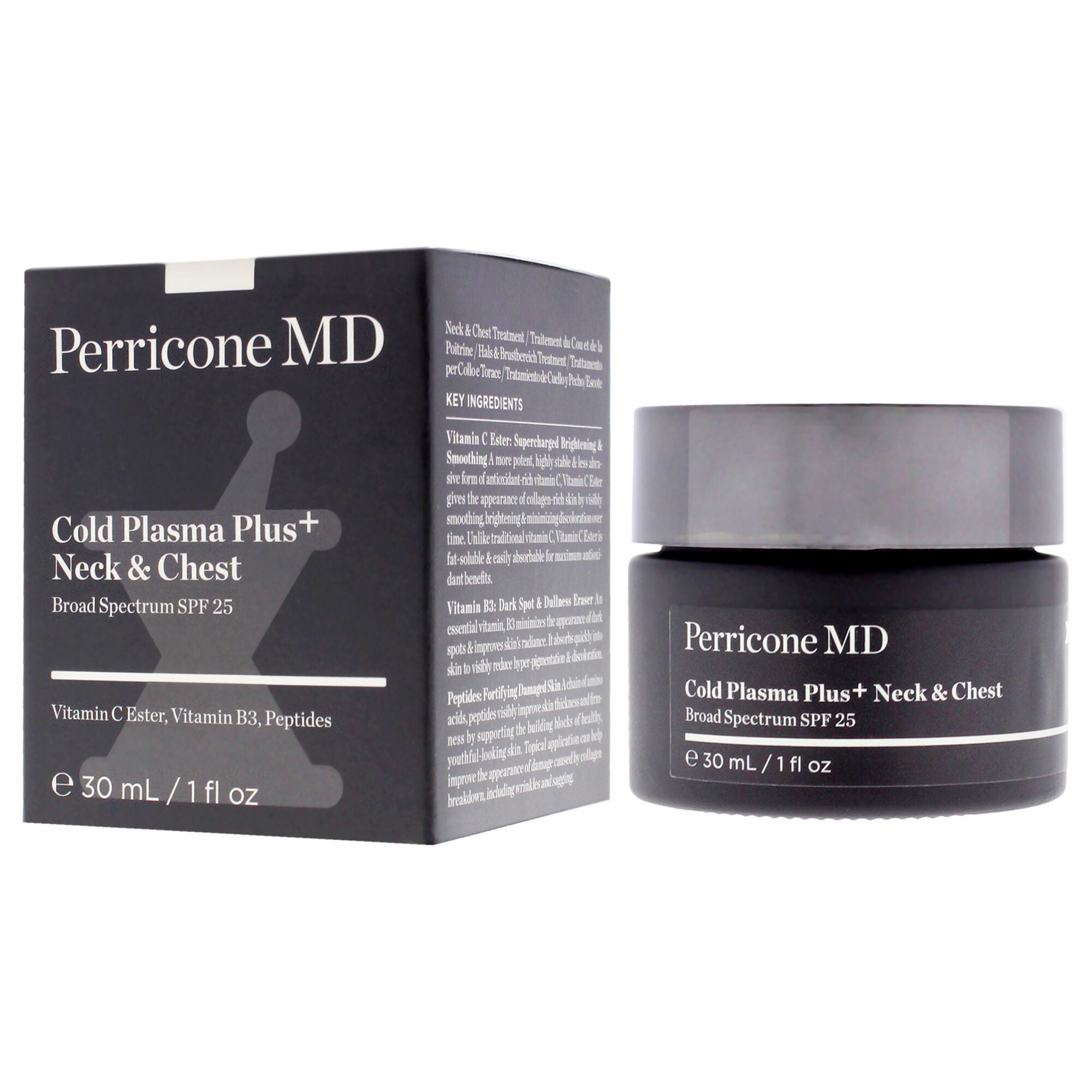 Cold Plasma Plus Neck and Chest SPF 25 by Perricone MD for Unisex - 1 oz Moisturizer, See Description, alternate image number 3