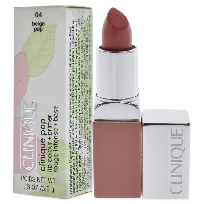 Clinique Pop Lip Colour Plus Primer - 04 Beige Pop by Clinique for Women - 0.13 oz Lipstick, NA, alternate image number null
