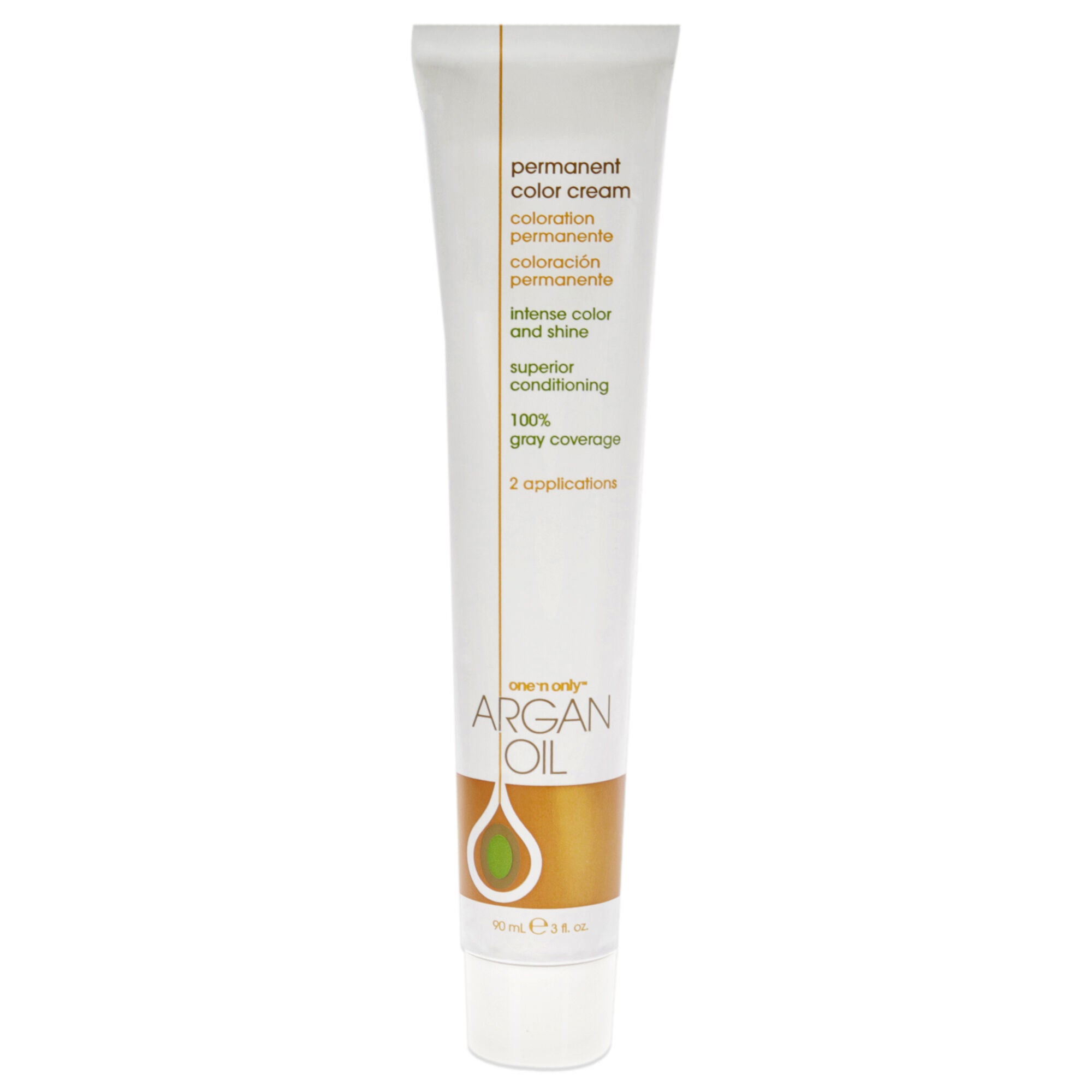 Argan Oil Permanent Color Cream - 6N Dark Natural Blonde by One n Only for Unisex - 3 oz Hair Color, See Description, alternate image number 4