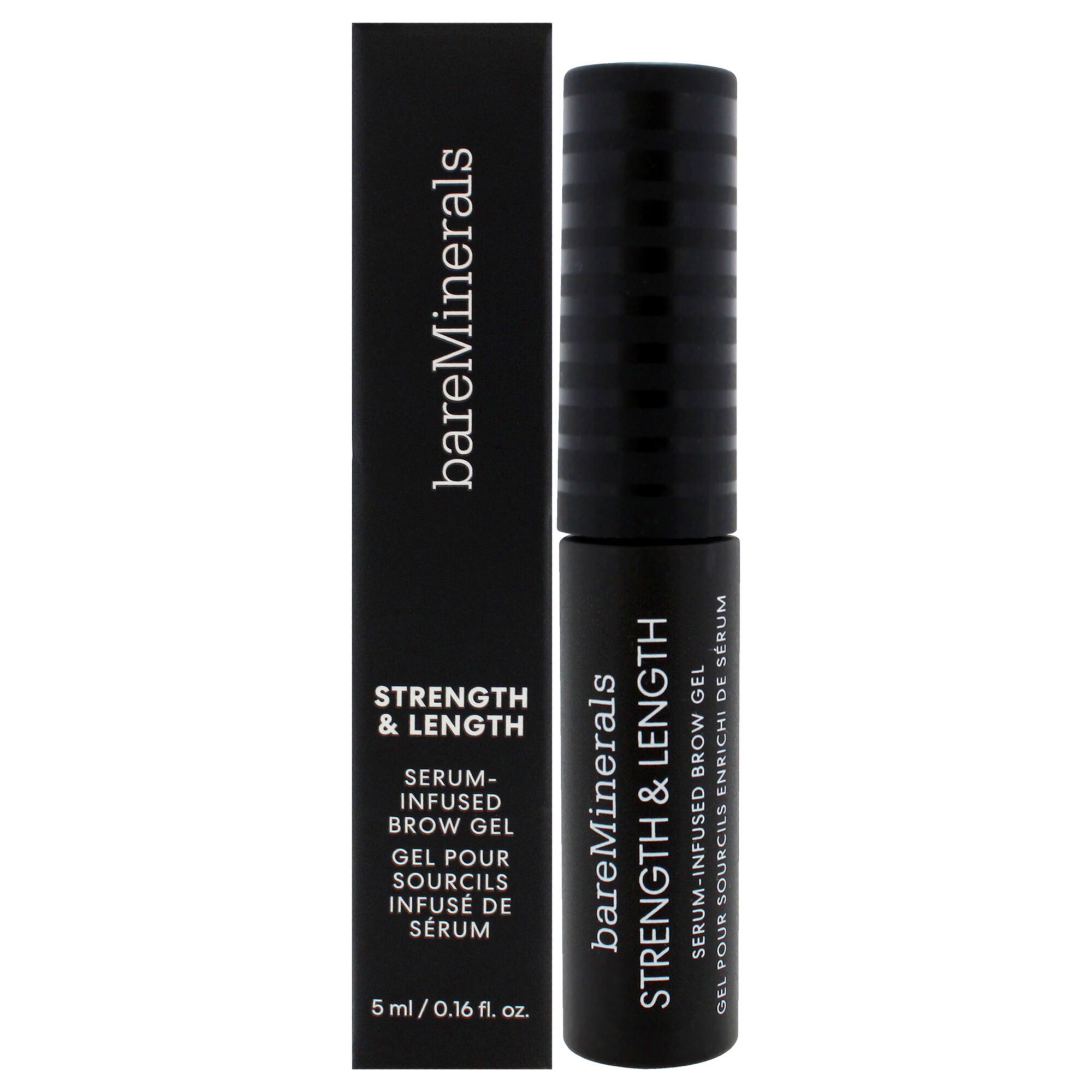 Strength and Length Serum-Infused Brow Gel - Chestnut by bareMinerals for Women - 0.16 oz Eyebrow Gel, See Description, hi-res image number 0