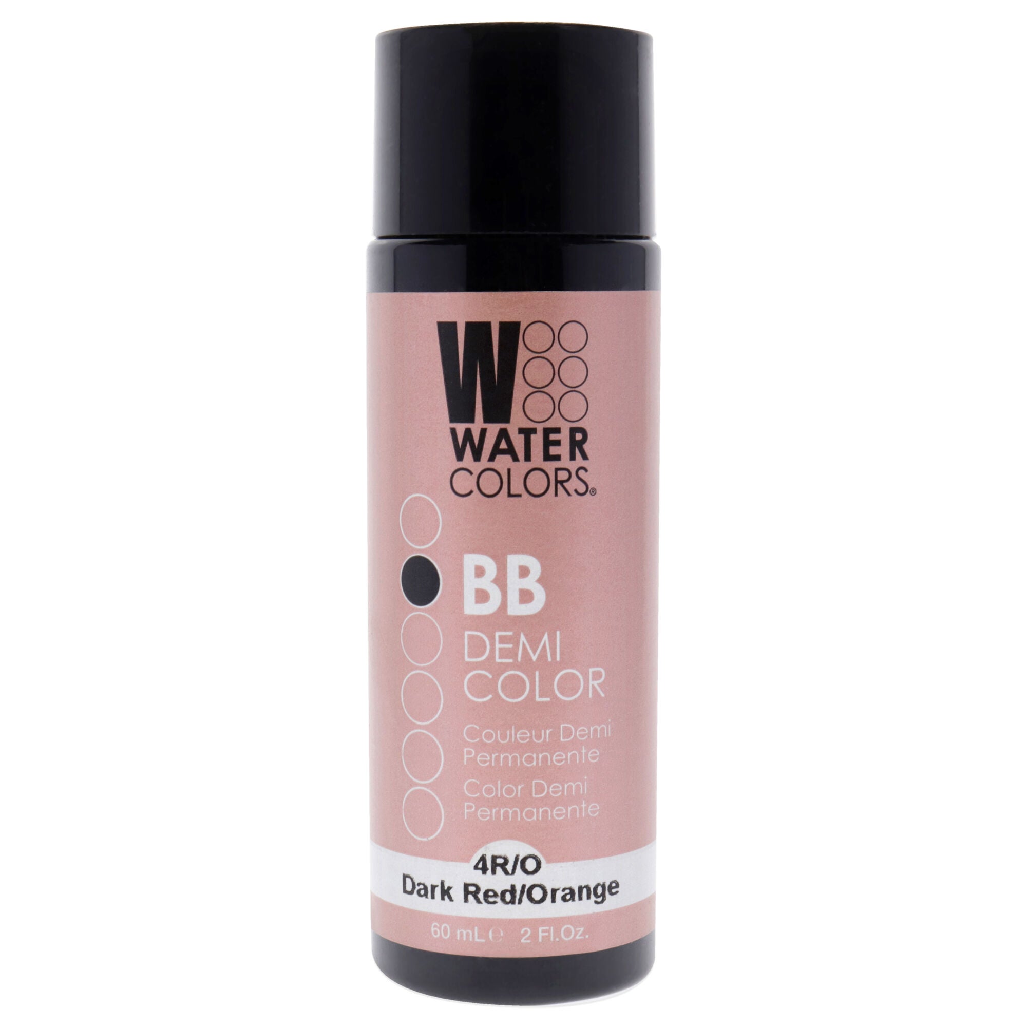 Watercolors BB Demi-Permanent Hair Color - 4RO Dark Red Orange by Tressa for Unisex - 2 oz Hair Color, See Description, hi-res image number 0