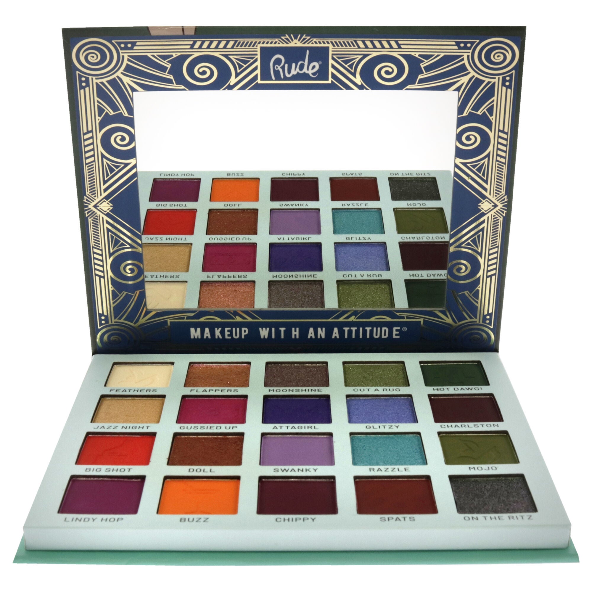 The Roaring 20s Eyeshadow Palette - Reckless by Rude Cosmetics for Women - 1.06 oz Eye Shadow, See Description, alternate image number 4