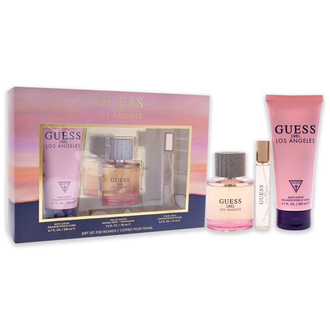 Guess 1981 Los Angeles by Guess for Women - 3 Pc Gift Set 3.4oz EDT Spray, 0.5oz EDT Spray, 6.7oz Body Lotion, , alternate image number null