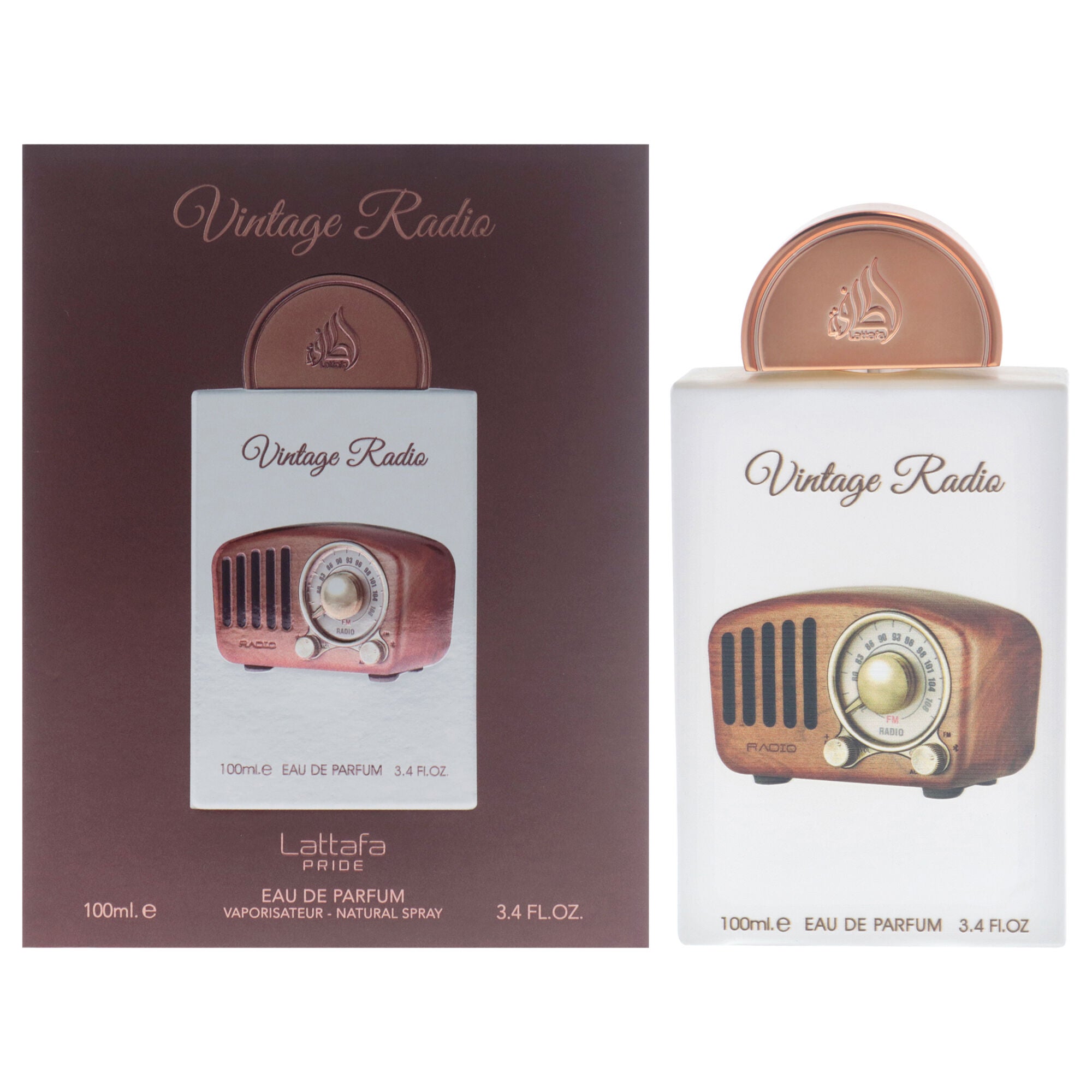 Vintage Radio by Lattafa for Unisex - 3.4 oz EDP Spray, See Description, hi-res image number 0