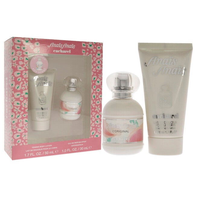 Anais Anais LOriginal by Cacharel for Women - 2 Pc Gift Set 1oz EDP Spray, 1.7oz Tender Body Lotion, , alternate image number null