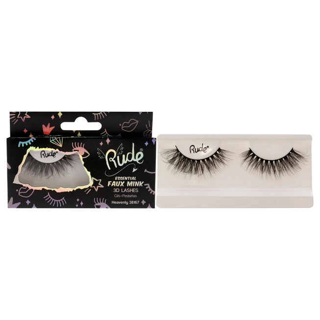 Essential Faux Mink 3D Lashes - Heavenly by Rude Cosmetics for Women - 1 Pc Pair, NA, hi-res image number null