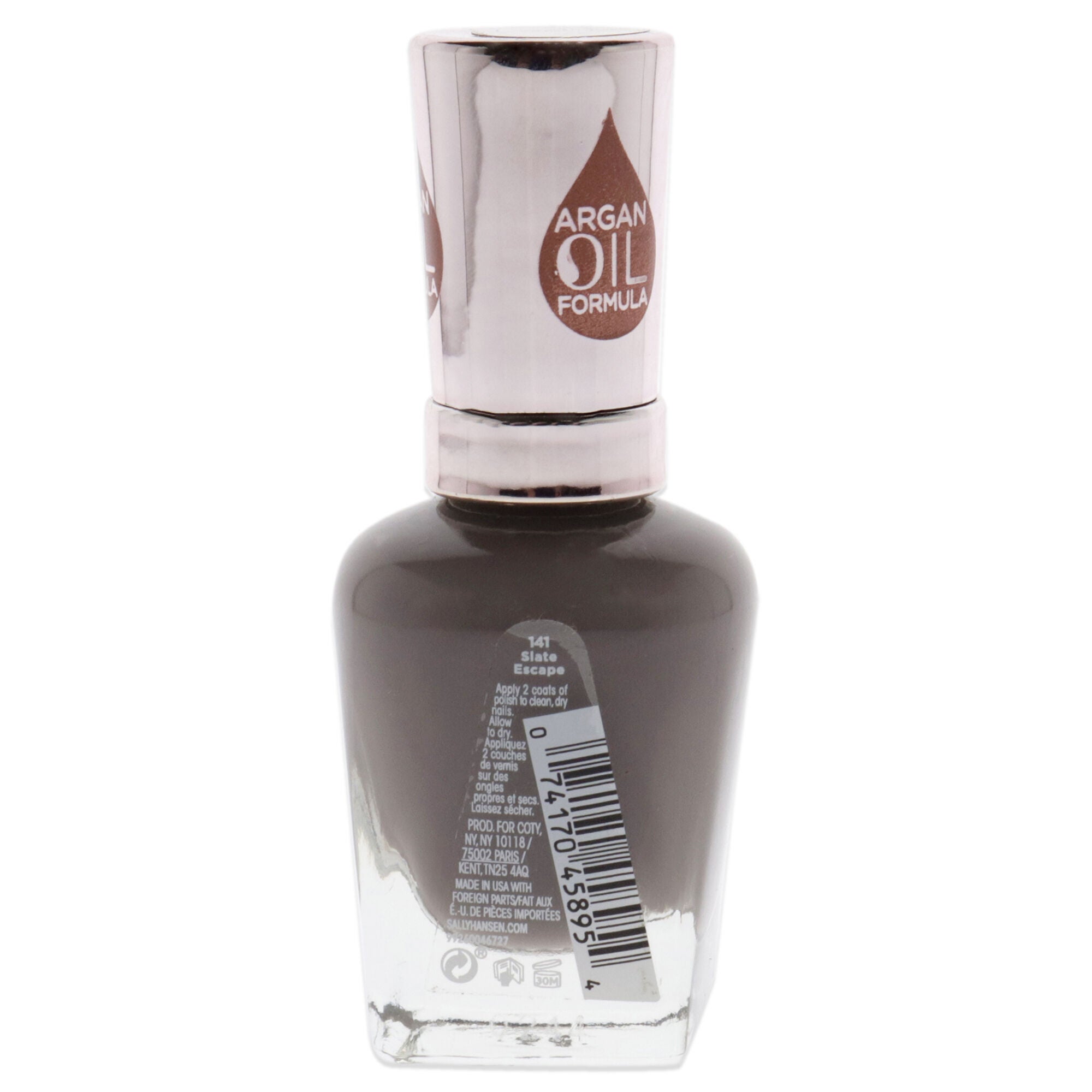 Color Therapy Nail Polish - 141 Slate Escape by Sally Hansen for Women - 0.5 oz Nail Polish, Brown, alternate image number 1