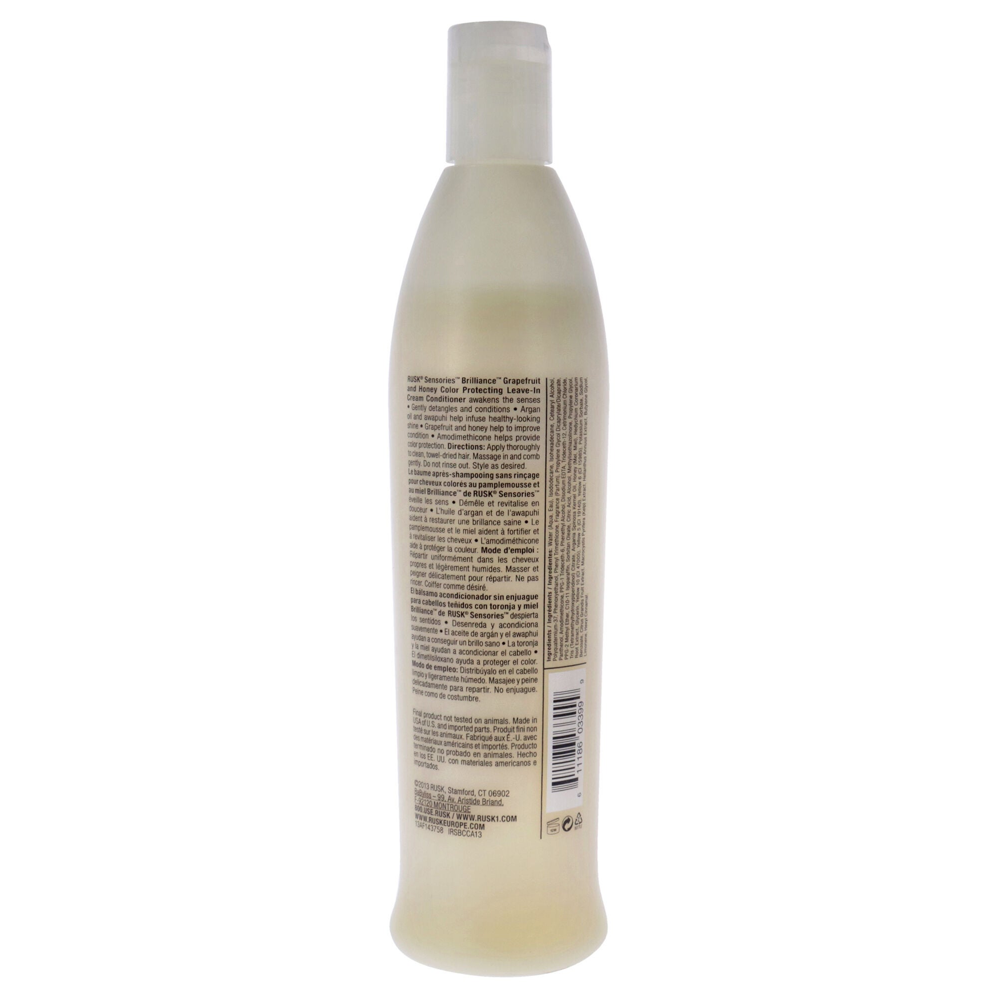 Sensories Brilliance Conditioner by Rusk for Unisex - 13.5 oz Conditioner, See Description, alternate image number 2