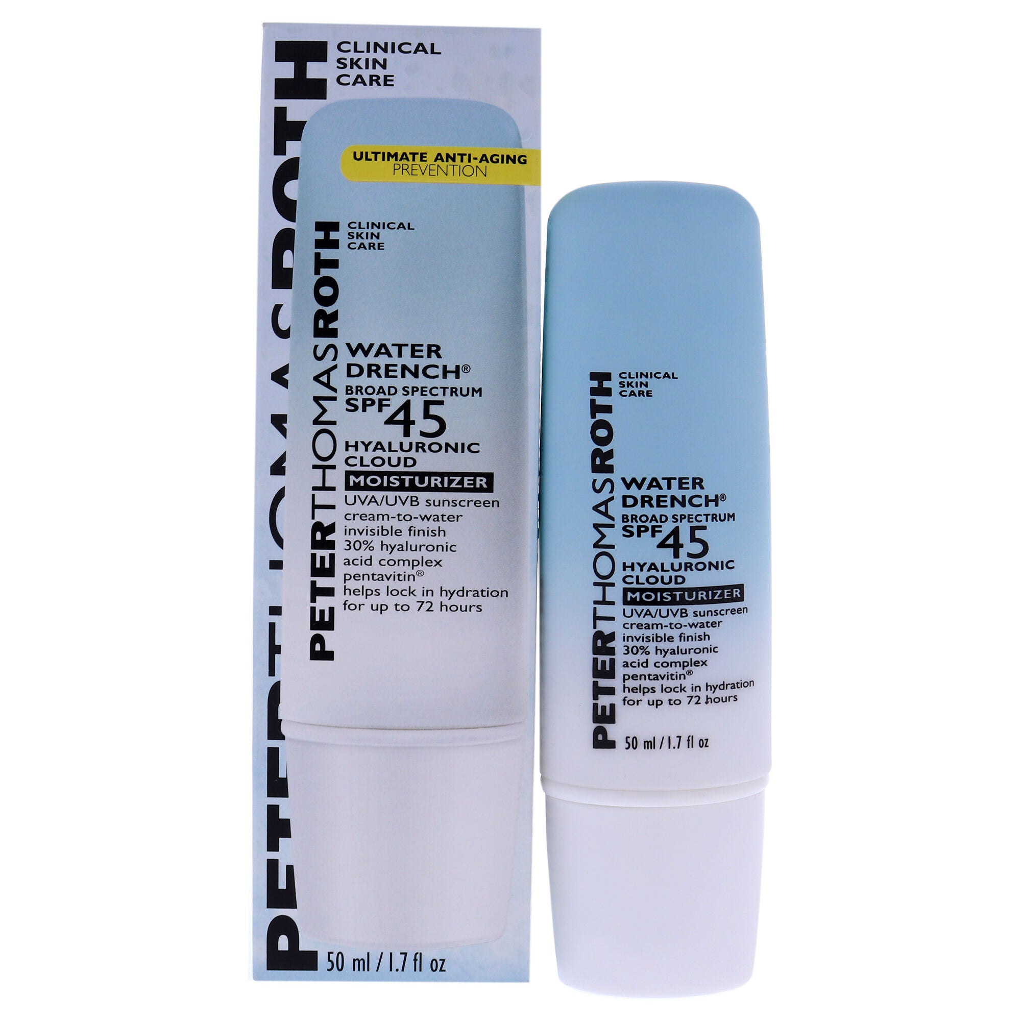 Water Drench Cloud Cream Moisturizer SPF 45 by Peter Thomas Roth for Unisex - 1.7 oz Cream, , alternate image number 5