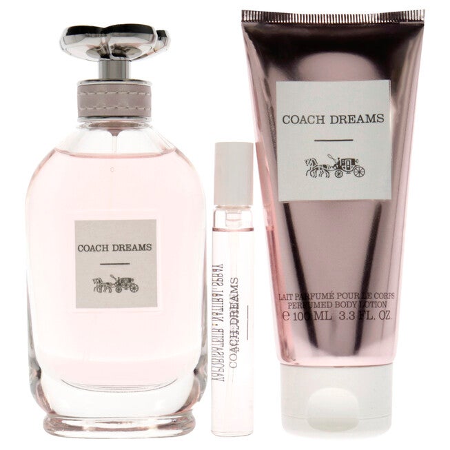 Coach Dreams by Coach for Women - 3 Pc Gift Set 3oz EDP Spray, 0.25 EDP Travel Spray, 3.3oz Perfumed Body Lotion, NA, alternate image number null