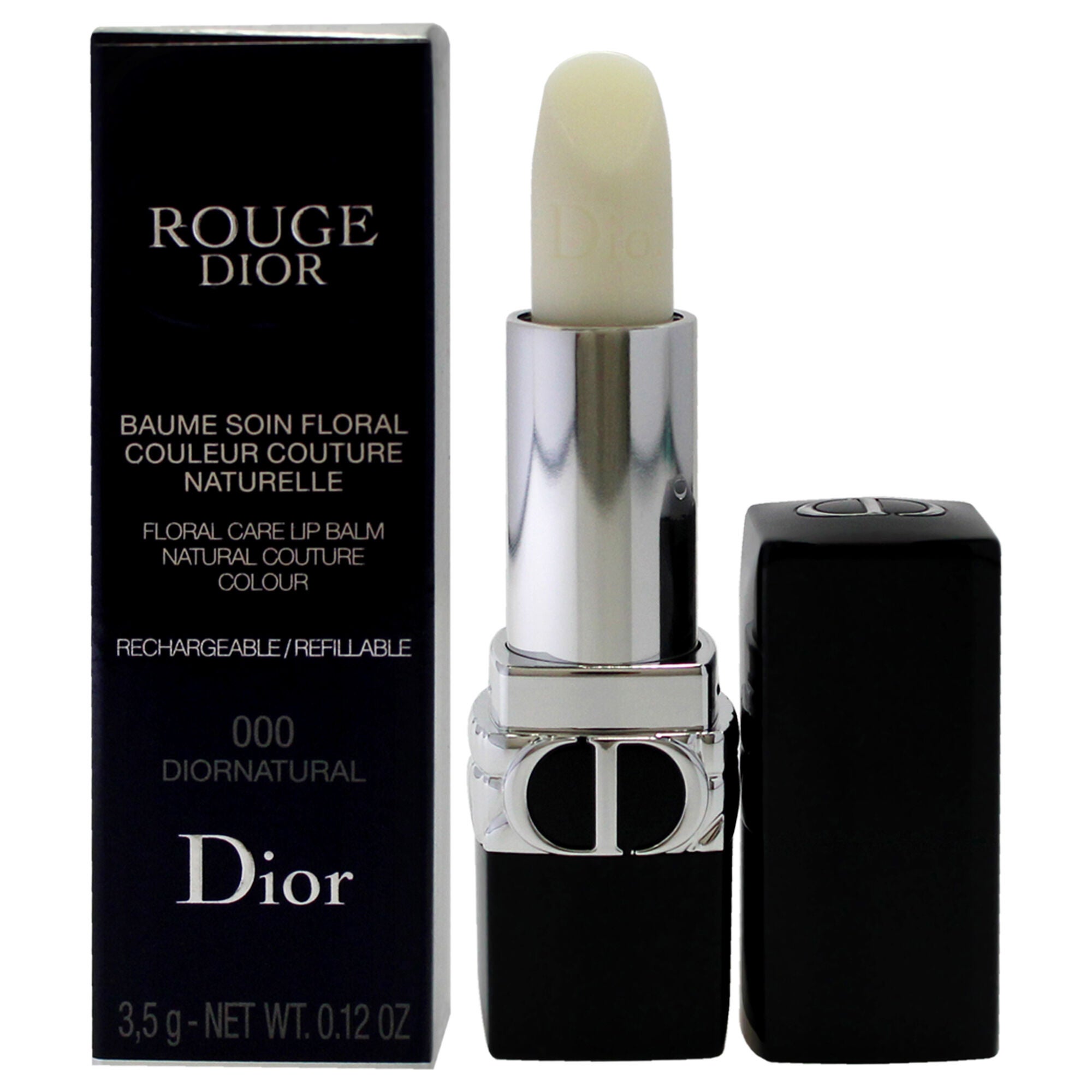 Rouge Dior Floral Care Lip Balm Satin - 000 Diornatural by Christian Dior for Women - 0.12 oz Lip Balm (Refillable), See Description, alternate image number 3
