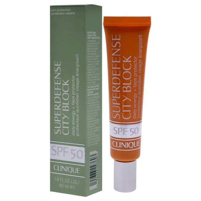 Superdefense City Block Daily Energy plus Face Protector SPF 50 by Clinique for Women - 1.4 oz Sunscreen, See Description, alternate image number 3