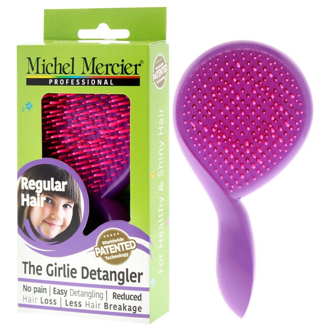 The Girlie Detangler Brush Regular Hair - Pink-Purple by Michel Mercier for Women - 1 Pc Hair Brush, , alternate image number null