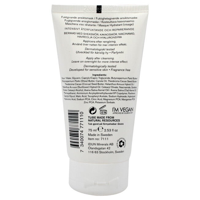 Moisturizing Face Mask by Idun Minerals for Women - 2.53 oz Mask, , alternate image number null